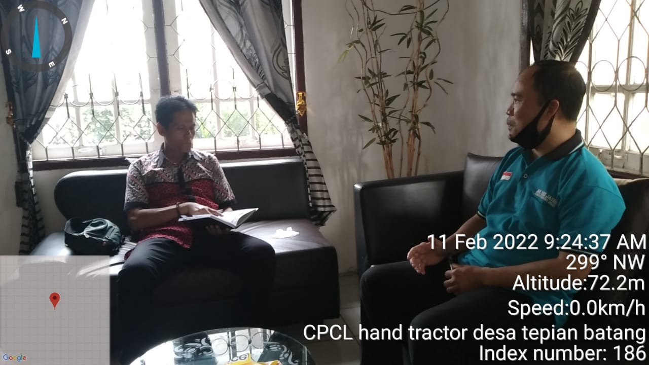 Kegiatan CPCL Bantuan Hand Traktor Ke Desa Tepian Batang