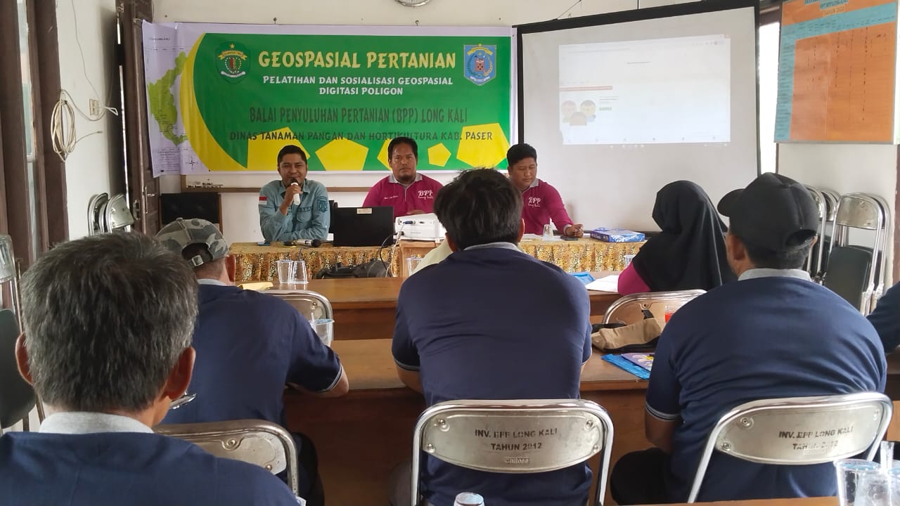 BPP LONG KALI MELAKSANAKAN SOSIALISASI PENGUKURAN GEOSPASIAL LAHAN PERTANIAN