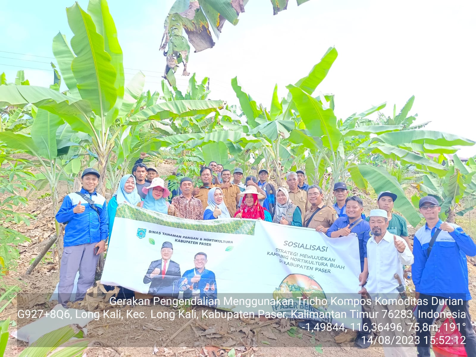 Dinas Tanaman Pangan Dan Hortikultura Kab. Paser Menghadiri Gerdal Di Desa Gunung Putar Kecamatan Long Kali